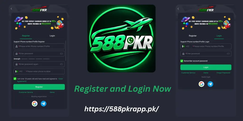 Register and login