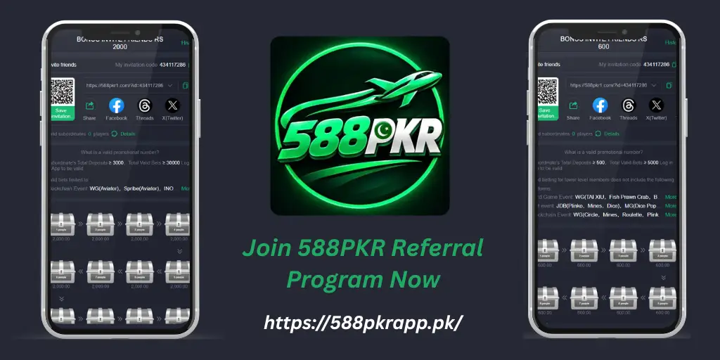 Join 588PKR Referral Program Now